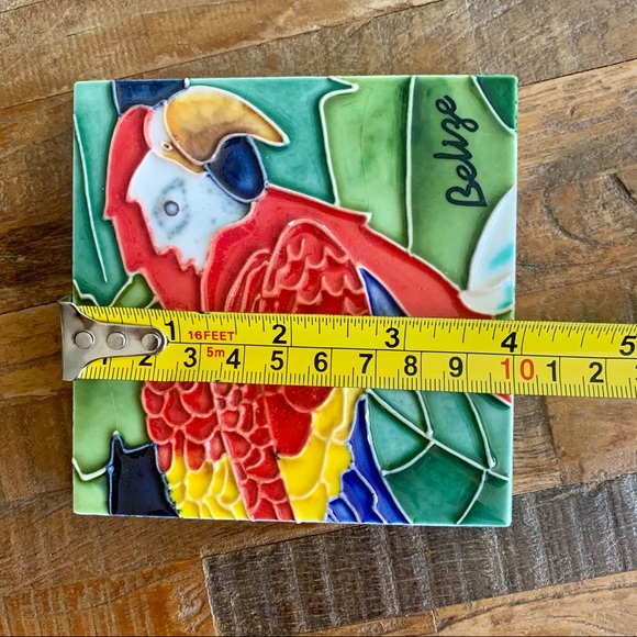 Handmade Parrot Ceramic Tile / Wall Art - Picture 8 of 8